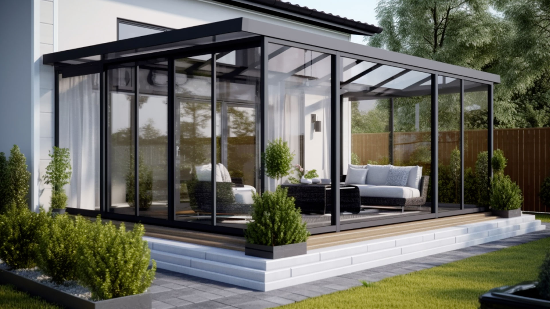 veranda sur mesure alluminium