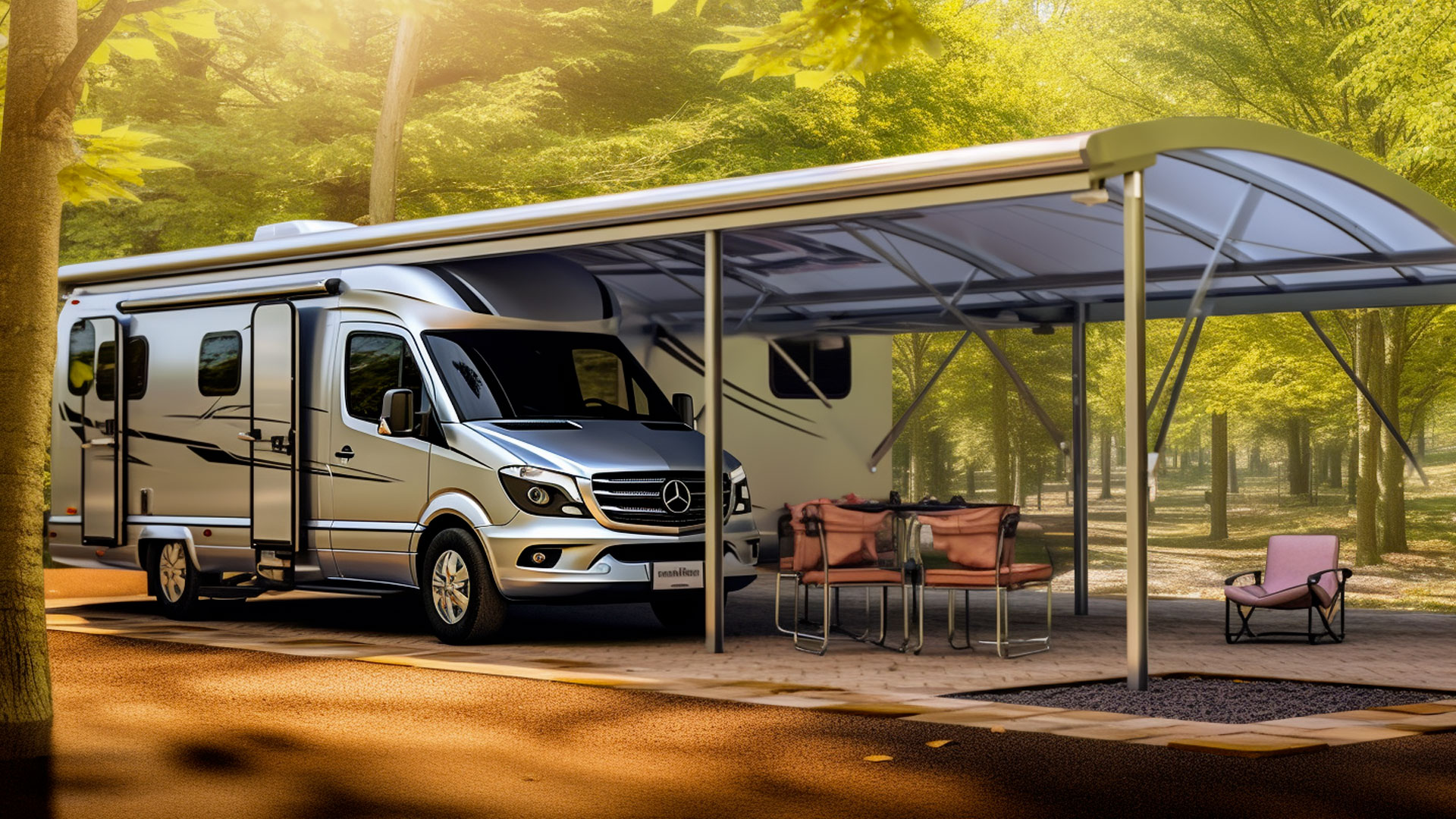 carport alu camping car